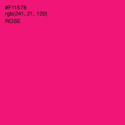 #F11578 - Rose Color Image