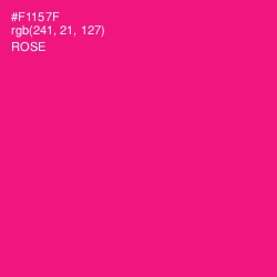 #F1157F - Rose Color Image