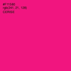 #F11580 - Cerise Color Image