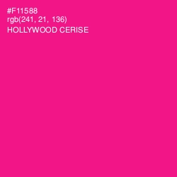#F11588 - Hollywood Cerise Color Image