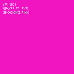 #F115C1 - Shocking Pink Color Image
