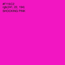 #F116C2 - Shocking Pink Color Image
