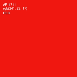 #F11711 - Red Color Image