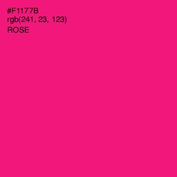 #F1177B - Rose Color Image