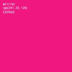 #F11781 - Cerise Color Image