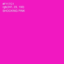 #F117C1 - Shocking Pink Color Image