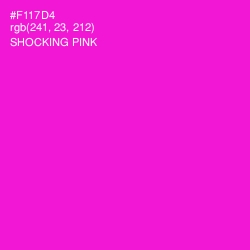 #F117D4 - Shocking Pink Color Image