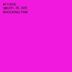 #F119DE - Shocking Pink Color Image