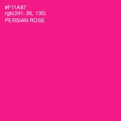 #F11A87 - Persian Rose Color Image