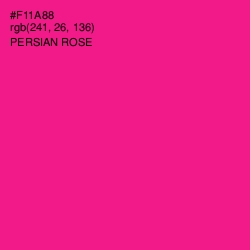 #F11A88 - Persian Rose Color Image