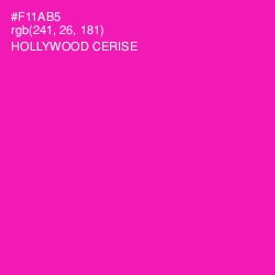 #F11AB5 - Hollywood Cerise Color Image