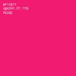 #F11B71 - Rose Color Image