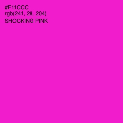 #F11CCC - Shocking Pink Color Image