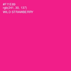 #F11E89 - Wild Strawberry Color Image