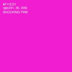 #F11ED1 - Shocking Pink Color Image