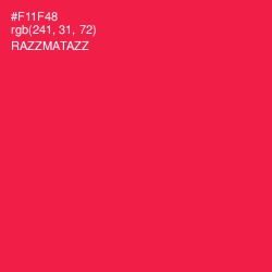 #F11F48 - Razzmatazz Color Image