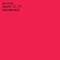 #F11F4D - Razzmatazz Color Image