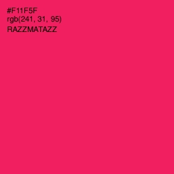 #F11F5F - Razzmatazz Color Image