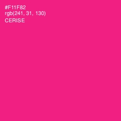 #F11F82 - Cerise Color Image