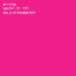 #F11F89 - Wild Strawberry Color Image