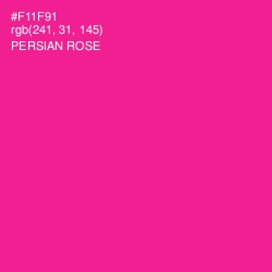 #F11F91 - Persian Rose Color Image