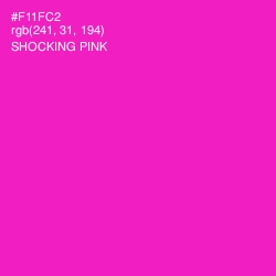 #F11FC2 - Shocking Pink Color Image