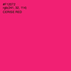 #F12072 - Cerise Red Color Image