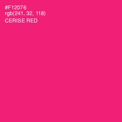 #F12076 - Cerise Red Color Image
