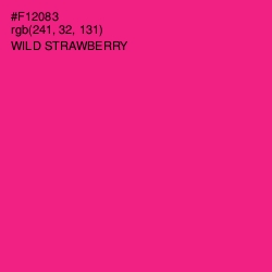 #F12083 - Wild Strawberry Color Image