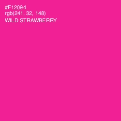 #F12094 - Wild Strawberry Color Image