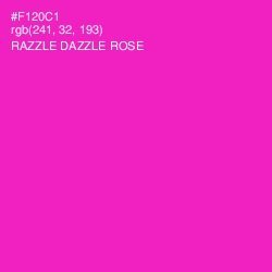 #F120C1 - Razzle Dazzle Rose Color Image