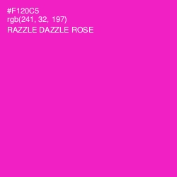 #F120C5 - Razzle Dazzle Rose Color Image
