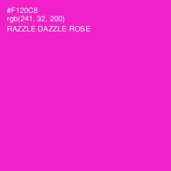#F120C8 - Razzle Dazzle Rose Color Image