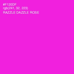#F120DF - Razzle Dazzle Rose Color Image