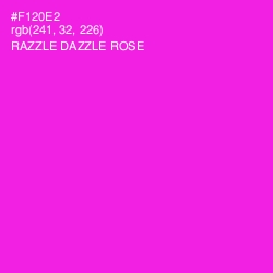 #F120E2 - Razzle Dazzle Rose Color Image