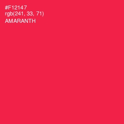 #F12147 - Amaranth Color Image