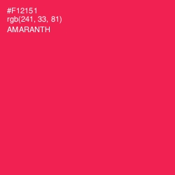 #F12151 - Amaranth Color Image