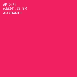 #F12161 - Amaranth Color Image