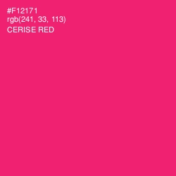 #F12171 - Cerise Red Color Image
