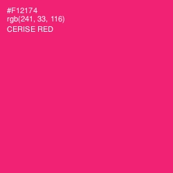 #F12174 - Cerise Red Color Image