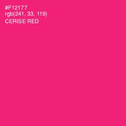 #F12177 - Cerise Red Color Image
