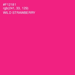 #F12181 - Wild Strawberry Color Image