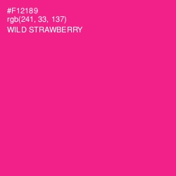 #F12189 - Wild Strawberry Color Image