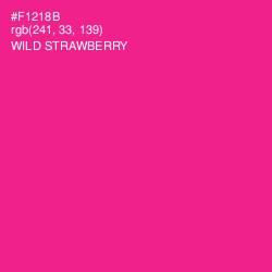 #F1218B - Wild Strawberry Color Image