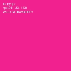 #F1218F - Wild Strawberry Color Image