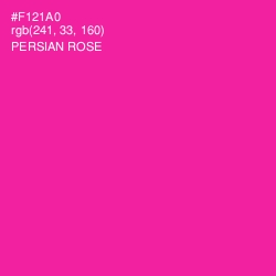 #F121A0 - Persian Rose Color Image