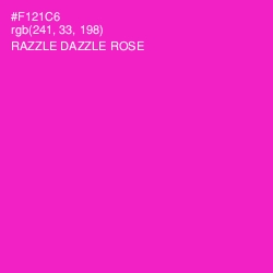 #F121C6 - Razzle Dazzle Rose Color Image
