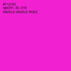 #F121D2 - Razzle Dazzle Rose Color Image