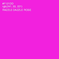 #F121DD - Razzle Dazzle Rose Color Image