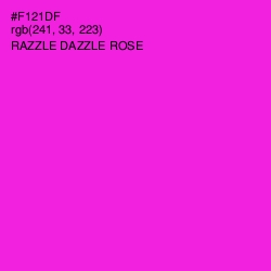 #F121DF - Razzle Dazzle Rose Color Image